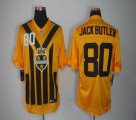 Pittsburgh Steelers #80 Jack Butler yellow throwback NFL Jersey