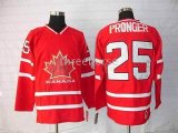 NHL #25 Pronger red canada hockey jersey