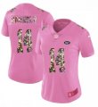 Women Nike York Jets 14 Darnold Pink Camouflage font love pink 2017 Vapor Untouchable player jersey