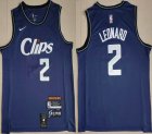 Nike Los Angeles Clippers #2 Kawhi Leonard blue nba jerseys city version