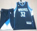 Minnesota Timberwolves #32 Karl-Anthony Towns dark blue nba basketball suits