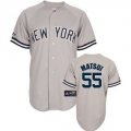 New York Yankees 55 Majestic Road Grey mlb jersey