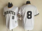 Pittsburgh Pirates #8 Willie Stargell white baseball jerseys