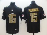 Kansas City Chiefs #15 Patrick Mahomes black nike color Rush Limited Jersey-BD