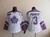 Maple Leafs 3 Phaneuf white women jerseys