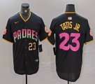 Nike Pittsburgh Pirates #23 Fernando Tatis Jr.black pink majestic baseball jerseys Joint name-BD 03