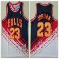 Nike Chicago Bulls #23 Michael Jordan red dark blue drift nba basketball jerseys