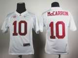 Youth Nike Alabama Crimson Tide AJ McCarron 10 2012 SEC Patch White College Football Jersey