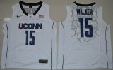 Uconn Huskies #15 Kemba Walker White ncaa basketball jersey