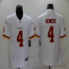 Nike Washington Redskins #4 Taylor Heinicke white Color Rush Limited Jersey-BD