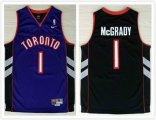 Toronto Raptors #1 Tracy McGrady black Purple nike nba Jersey-LT