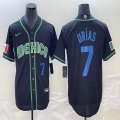 2023 World Cup Mexico #7 Julio Urias black majestic baseball jerseys 37