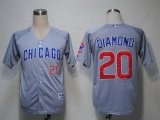 MLB Jerseys Chicago Cubs 20 Diamond Grey