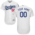 Custom Los Angeles Dodgers white Flexbase Authentic Collection Jersey(1)