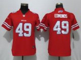 women Nike Buffalo Bills #49 Tremaine Edmunds red Color Rush Limited Jersey