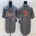 Nike Houston Astros blank Hemp grey majestic baseball jerseys Joint name -BD 05