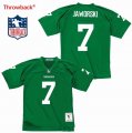 Custom Eagles #7 Ron Jaworski Throwback light green NFL Jersey