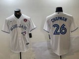 Nike Toronto Blue Jays #26 Matt Chapman white majestic baseball Jerseys 01