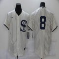 Chicago White Sox #8 white majestic Baseball Jersey Dream version -BD