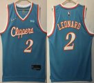 Nike Los Angeles Clippers #2 Kawhi Leonard skyblue nba jersey 75th-HL