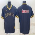 Nike Los Angeles Angels blank black majestic baseball jerseys