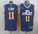 2015 Adidas Utah Jazz #11 Dante Exum blue basketball Jersey