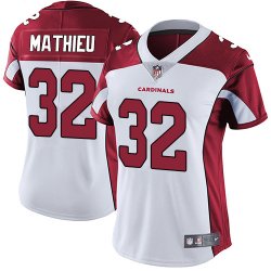 Women Cardinals #32 Tyrann Mathieu white nike Color Rush Limited Jersey