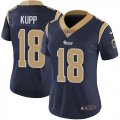 Women Nike Rams #18 Cooper Kupp white dark blue Color Rush Limited Jersey