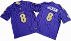 Baltimore Ravens 8# Lamar Jackson purple Nike Vapor F.U.S.E. Limited Jersey