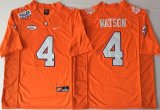 Men Clemson Tigers DeShaun Watson 4 Diamond Quest Limited Jersey - Orange