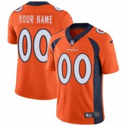 Customized Broncos orange nike Color Rush Limited Jersey