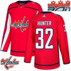 Custom Adidas Washington Capitals #32 Hunter red hockey Champion version