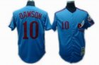 Montreal Expos 10 DAWSON Blue mlb Jerseys