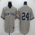 Nike New York Yankees #24 Gary Sanchez grey majestic MLB Jersey-BD