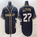 Nike Houston Astros #27 Jose Altuve black majestic baseball jerseys city version