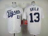 Detroit Tigers AVILA 13 white throwback mlb jersey