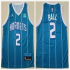 New Orleans Hornets #2 LaMelo Ball light blue nba Jersey-TY