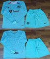 2023-2024 Barcelona club skyblue blue long sleeves soccer jerseys away