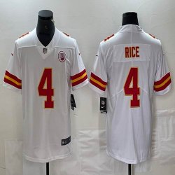 Nike Kansas City Chiefs #4 Rashee Rice white Color Rush Limited Jersey-BD