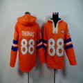 Denver Broncos #88 Demaryius Thomas orange nfl Hooded Sweatshirt