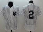 2016 New York Yankees 2# Derek Jeter white elite baseball jersey