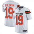 Cleveland Browns #19 Coleman white Nike Color Rush Limited Jerseys