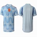 2022 World Cup Spain team thailand version blue skyblue soccer jerseys away