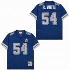 Dallas Cowboys 54 R.White blue Throwback NFL Jersey