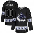 Custom Adidas Vancouver Canucks black fashion ice hockey Jersey