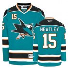 NHL San Jose Sharks 15 HEATLEY green Jersey