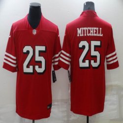 Nike 49ers #25 Mitchell throwback red Throwback Color Rush Limited Jersey-BD