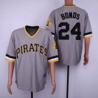 Pittsburgh Pirates #24 Barry Bonds Grey MLB Jerseys-SG