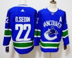 Adidas Vancouver Canucks #22 Daniel Sedin blue hockey jersey