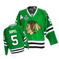 2013 NHL Stanley Cup Brent Sopel 5 Green Chicago Blackhawks Jersey